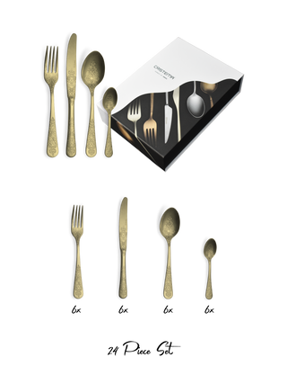 Antique Vintage Gold - 24 Peças